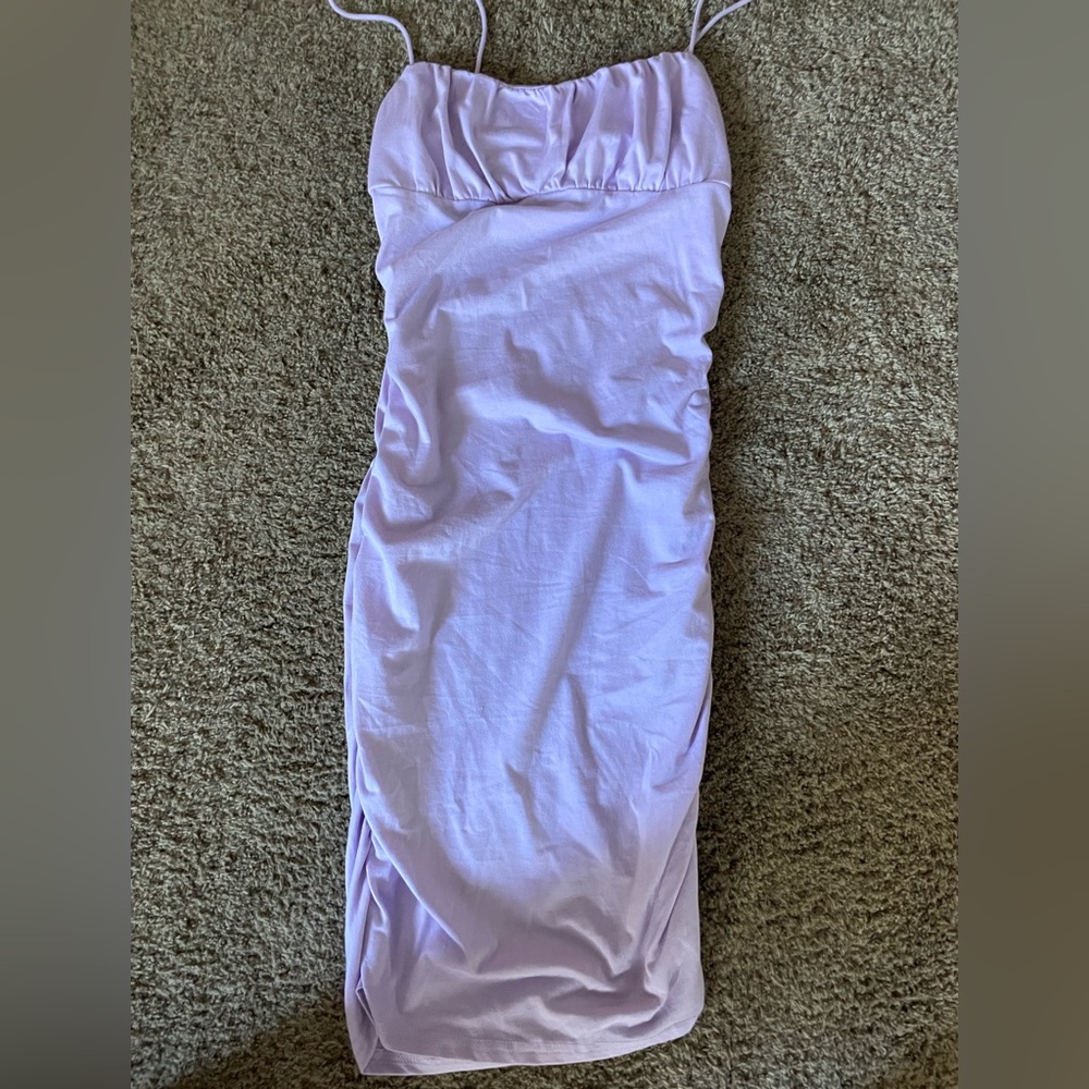 Lavender Skinny Strap Dress